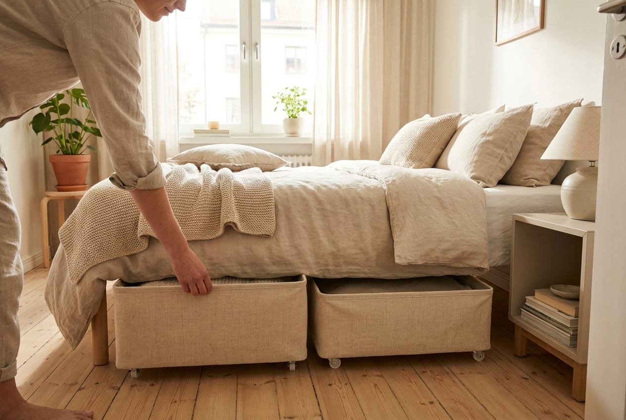 Cómo aprovechar el espacio debajo de la cama: 10 ideas para pisos pequeños