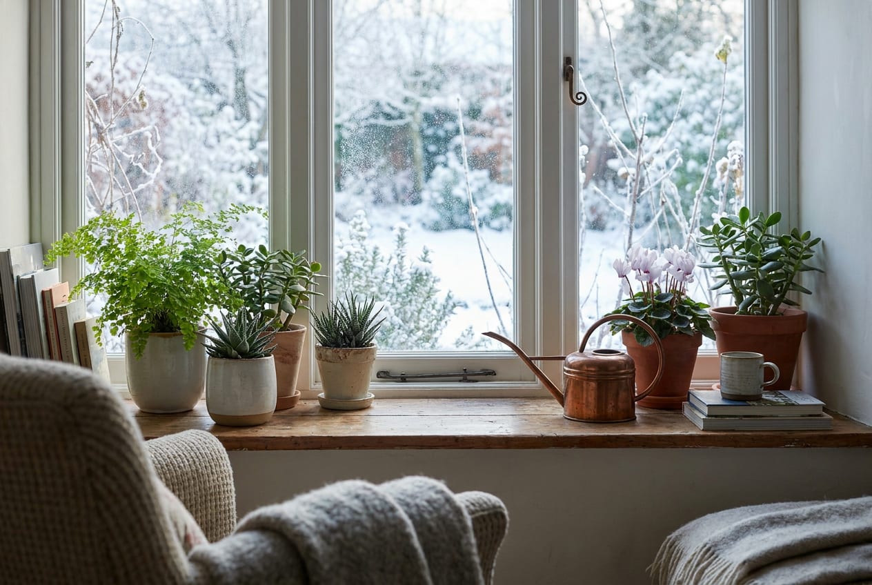 Cómo cuidar las plantas de interior en invierno: riego, luz y calefacción sin secarlas